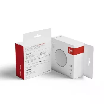 Cargador inalámbrico Crong MagSpot CRG-MS15W-SLV carga rápida para interiores DC