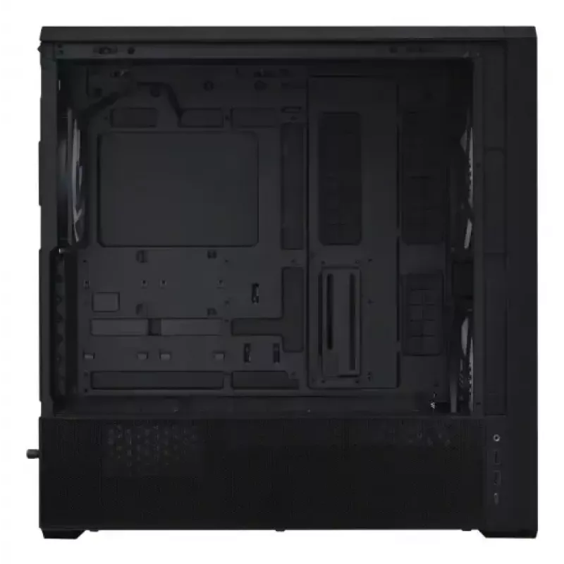 Caja para PC Lian Li Lancool 217 INF Midi Tower — Negra, compatibilidad EATX/ATX/Micro‑ATX/Mini‑ITX, 2x120mm frontal, 1x140mm trasero, 1×3,5 inch + 8×2,5 inch, cristal templado