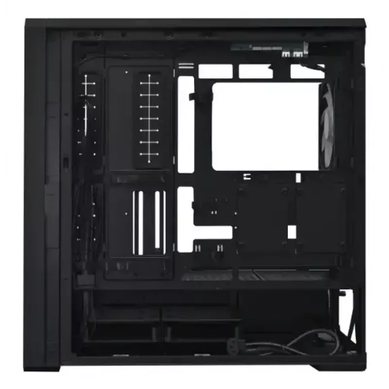 Caja para PC Lian Li Lancool 217 INF Midi Tower — Negra, compatibilidad EATX/ATX/Micro‑ATX/Mini‑ITX, 2x120mm frontal, 1x140mm trasero, 1×3,5 inch + 8×2,5 inch, cristal templado