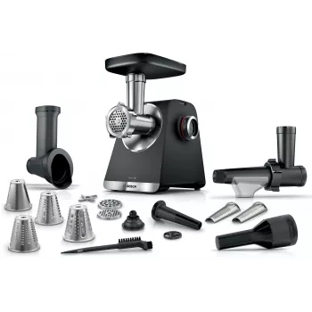 Bosch Serie 6 Picadora de carne 2100 W Negra, Plata