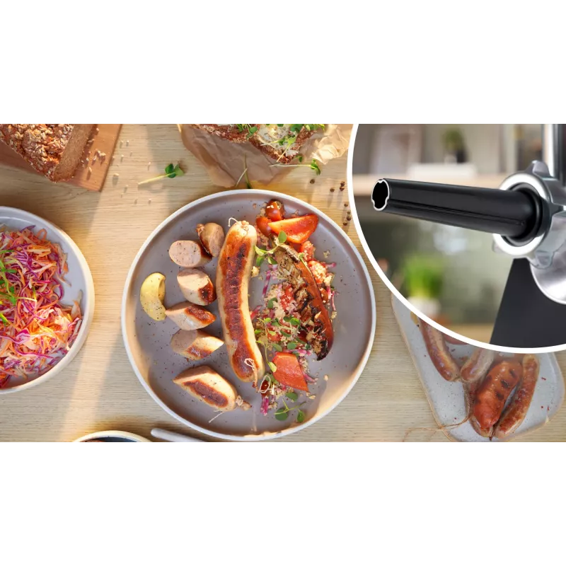 Bosch Serie 6 Picadora de carne 2100 W Negra, Plata