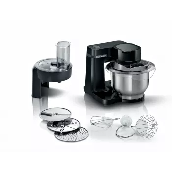 Robot de cocina Bosch Serie 2 MUMS2EB01 700 W 3,8 L Negro, Acero inoxidable