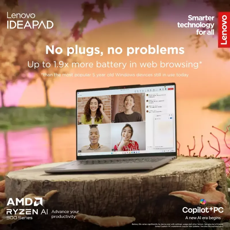Portátil Lenovo IdeaPad Slim 5 — Ryzen 5 7535HS, 14 inch WUXGA OLED (1920×1200) 400 nits, 16 GB RAM, 512 GB SSD, Radeon 660M, microSD, Windows 11 Home