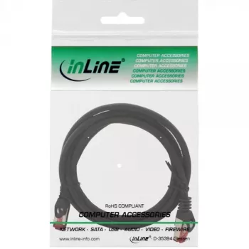 InLine Cable de red S/FTP PiMF Cat.6 250MHz cobre libre de halógenos negro 3m