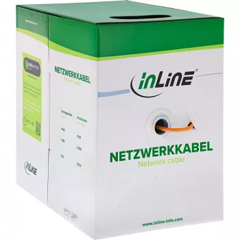 InLine Cable de instalación sólido 250MHz S/STP Cat.6 CU AWG23 libre de halógenos 50m