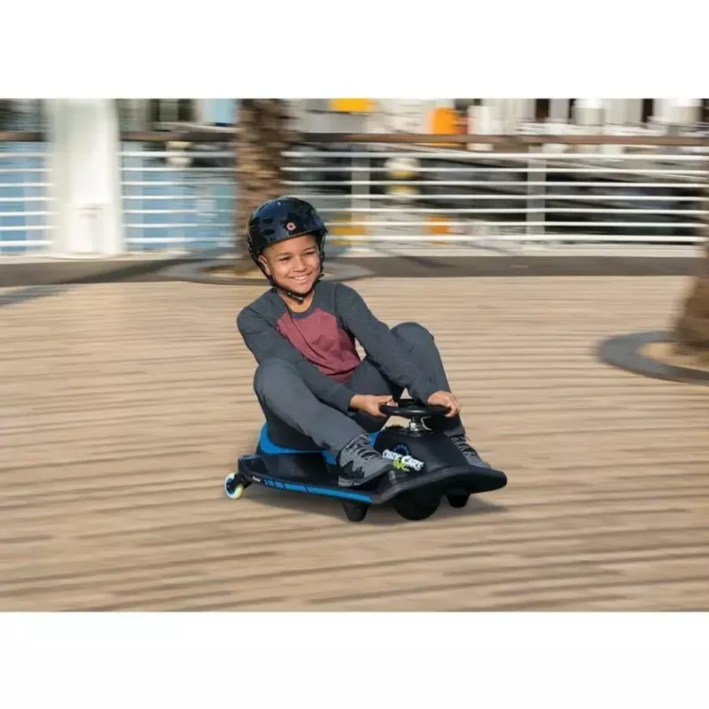 Kart de derrape eléctrico Razor Crazy Cart Shift, azul, 12 V, litio