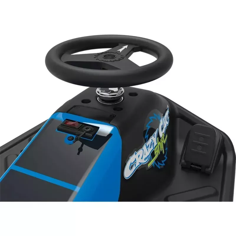 Kart de derrape eléctrico Razor Crazy Cart Shift, azul, 12 V, litio