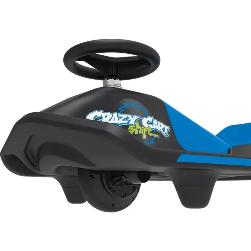 Kart de derrape eléctrico Razor Crazy Cart Shift, azul, 12 V, litio