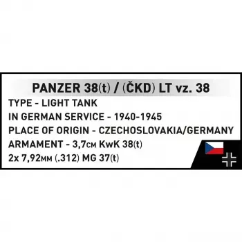 Set de construcción Cobi Blocks Panzer 38 VZ.38 690 elementos – kit de construcción a escala