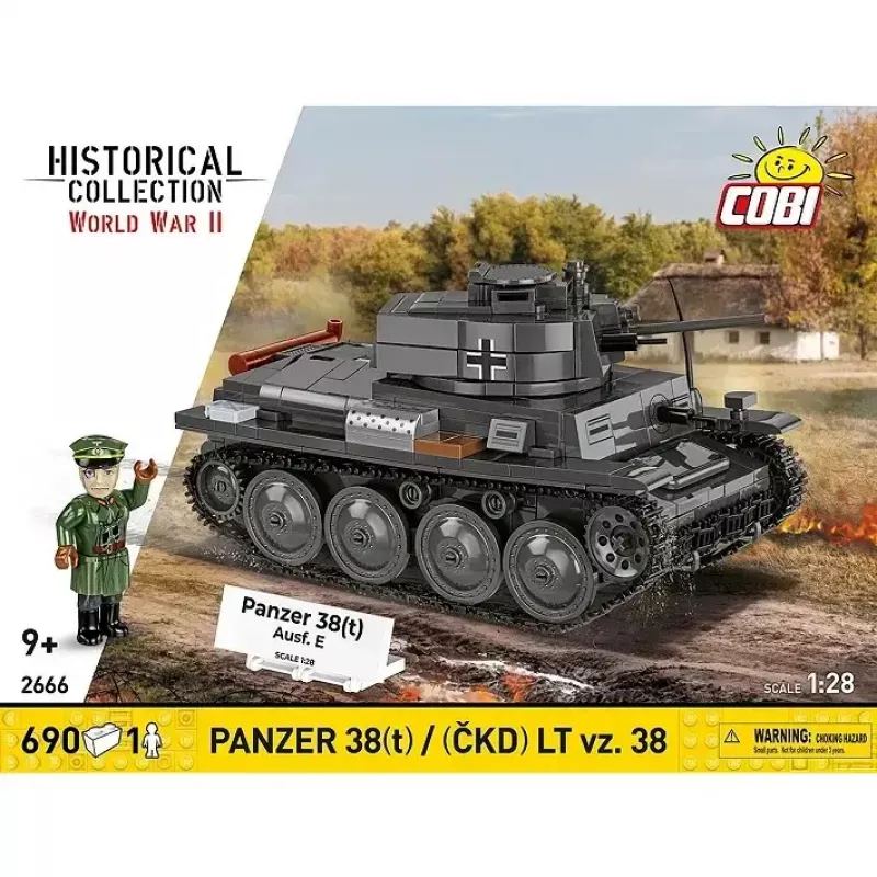 Set de construcción Cobi Blocks Panzer 38 VZ.38 690 elementos – kit de construcción a escala