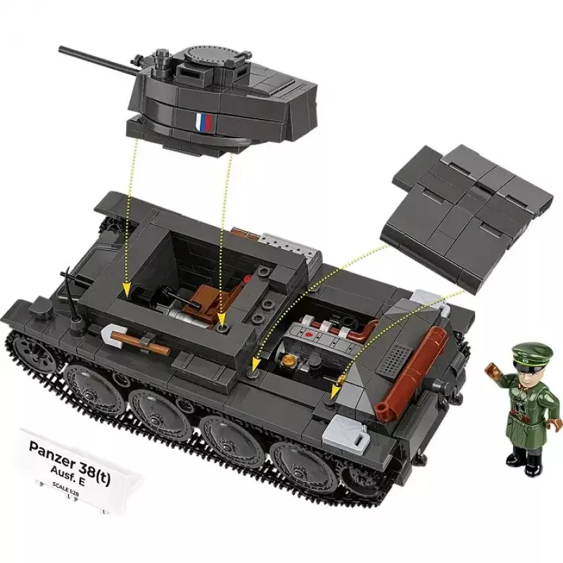 Set de construcción Cobi Blocks Panzer 38 VZ.38 690 elementos – kit de construcción a escala