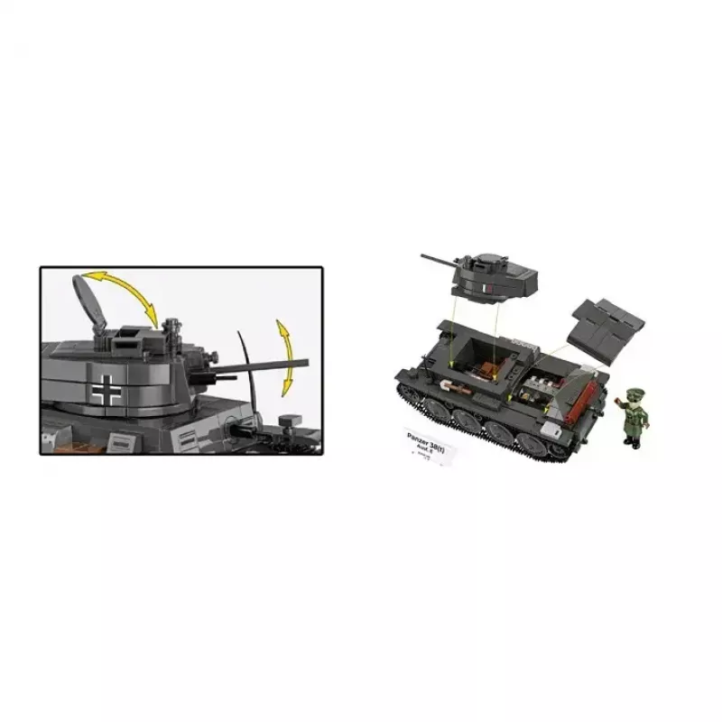Set de construcción Cobi Blocks Panzer 38 VZ.38 690 elementos – kit de construcción a escala