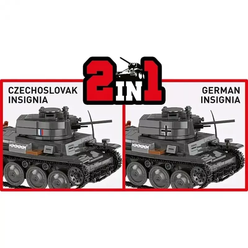 Set de construcción Cobi Blocks Panzer 38 VZ.38 690 elementos – kit de construcción a escala