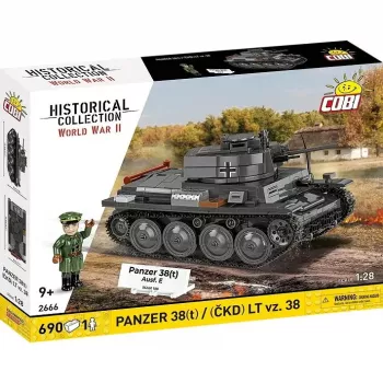 Set de construcción Cobi Blocks Panzer 38 VZ.38 690 elementos – kit de construcción a escala
