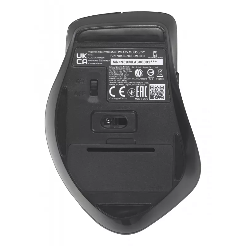 Ratón ASUS WT425 oficina diestro RF inalámbrico óptico 1600 DPI
