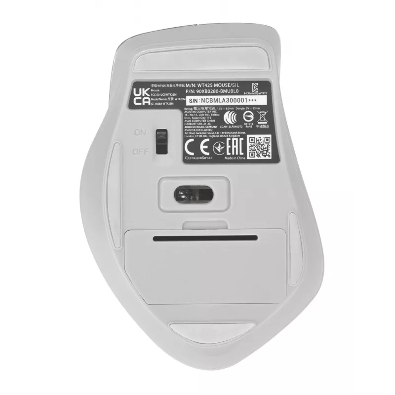 Ratón ASUS WT425 oficina diestro RF inalámbrico óptico 1600 DPI