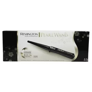 Rizador Remington REM-CI95 — calentamiento cerámico, máx. 210 °C, LCD, cable de 3 m, negro