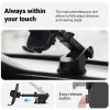 Soporte para coche Crong Carclip para salpicadero y parabrisas, pasivo, para smartphones, negro (carbono)