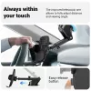 Soporte para coche Crong Carclip para salpicadero y parabrisas, pasivo, para smartphones, negro (carbono)