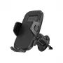 Soporte para rejilla de ventilación del coche Crong Carclip Air Vent (para móviles), negro/carbono
