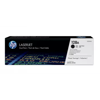HP 128A pack de 2 tóner originales LaserJet negro, 4000 páginas, negro, 2 uds.