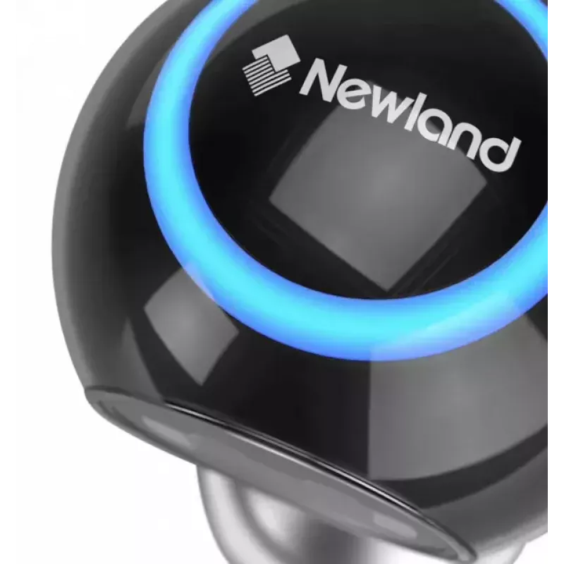Lector de códigos de barras fijo Newland FR50 1D/2D CMOS con cable USB negro