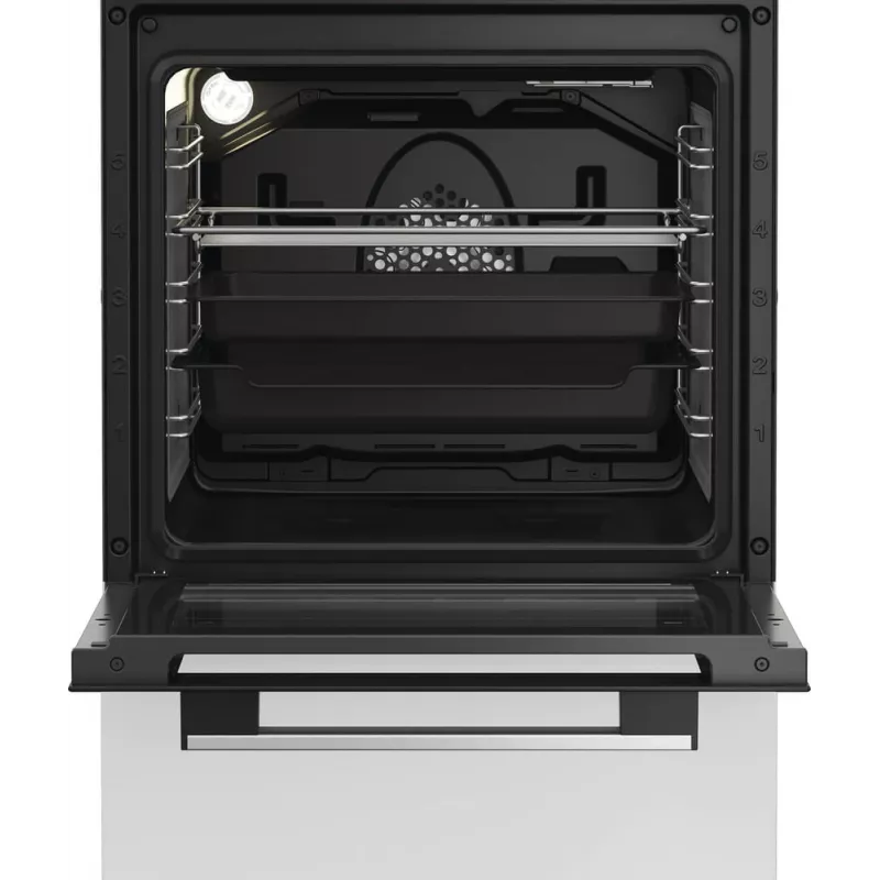Whirlpool W5V5LCW Cocina independiente placa eléctrica vitrocerámica negra, blanca
