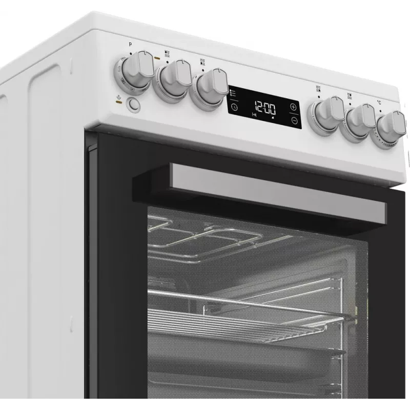 Whirlpool W5V5LCW Cocina independiente placa eléctrica vitrocerámica negra, blanca