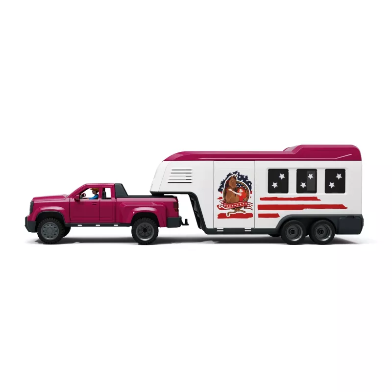 schleich Lakeside Truck con remolque, animal, caballos, 5 años, multicolor