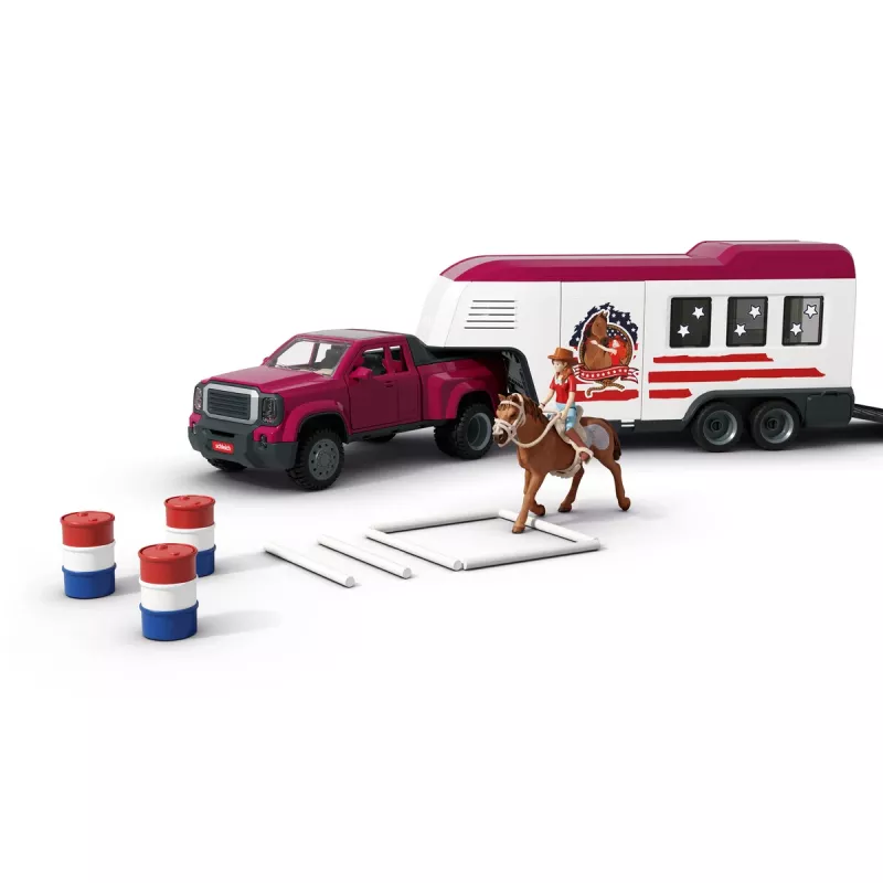 schleich Lakeside Truck con remolque, animal, caballos, 5 años, multicolor