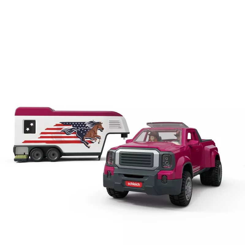 schleich Lakeside Truck con remolque, animal, caballos, 5 años, multicolor