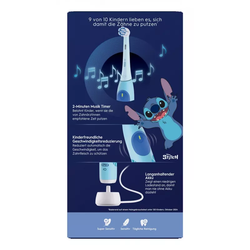 Oral-B iO Kids Stitch cepillo de dientes infantil rotatorio azul