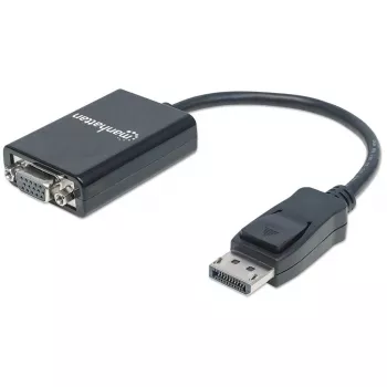 manhattan-displayport-a-vga-hd15-cable-convertidor-15cm-macho-a-hembra-activo-dp-con-bloqueo-negro-garantia-de-por-vida-compatible-con-dp2vga2
