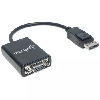 manhattan-displayport-a-vga-hd15-cable-convertidor-15cm-macho-a-hembra-activo-dp-con-bloqueo-negro-garantia-de-por-vida-compatible-con-dp2vga2