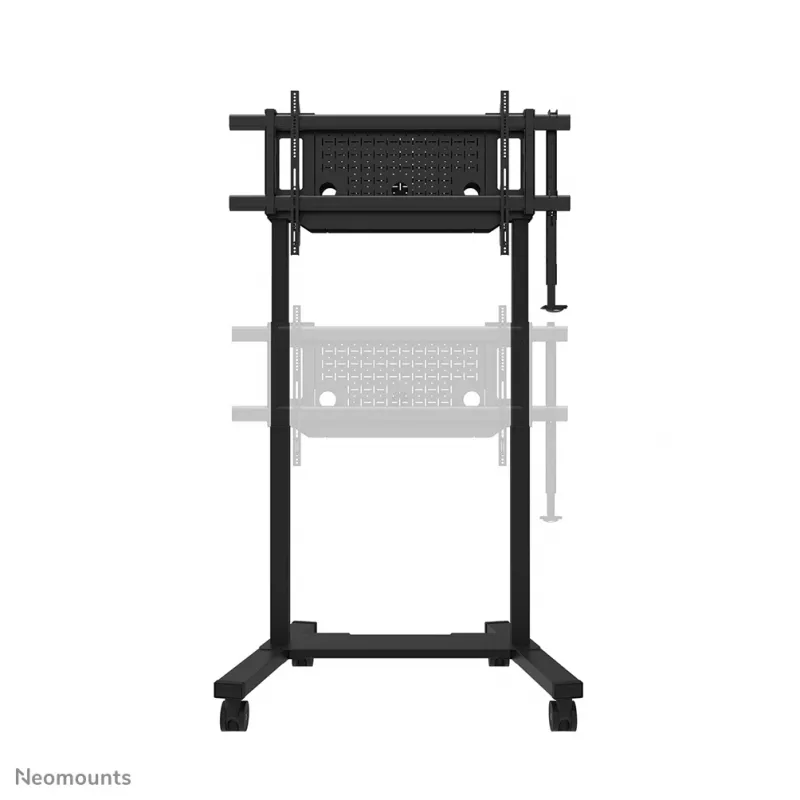 Soporte de TV Neomounts FL55-975BL1 motorizado para pantallas de 75–115 inch, acero, negro, máx. 160 kg, altura 2154 mm