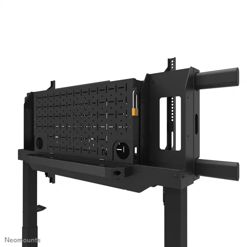 Soporte de TV Neomounts FL55-975BL1 motorizado para pantallas de 75–115 inch, acero, negro, máx. 160 kg, altura 2154 mm