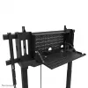 Soporte de TV Neomounts FL55-975BL1 motorizado para pantallas de 75–115 inch, acero, negro, máx. 160 kg, altura 2154 mm