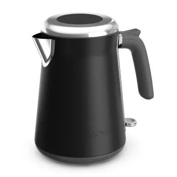 Hervidor de agua Tefal KI6668E0 — 1,7 l, 2400 W, carcasa de acero inoxidable, negro