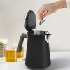 Hervidor de agua Tefal KI6668E0 — 1,7 l, 2400 W, carcasa de acero inoxidable, negro