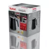 Hervidor de agua Tefal KI6668E0 — 1,7 l, 2400 W, carcasa de acero inoxidable, negro