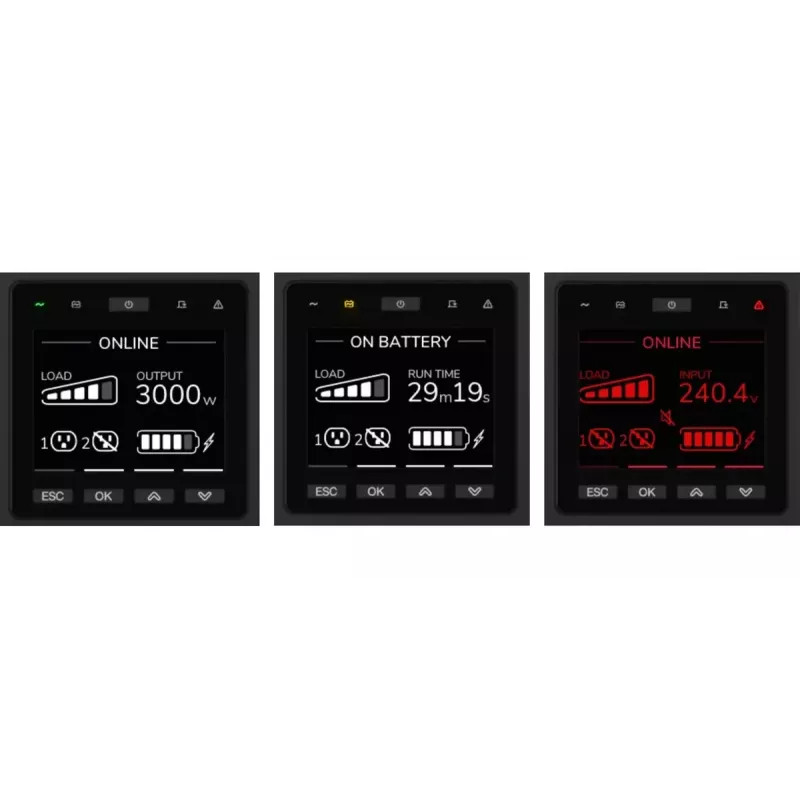 APC SRTG6KXLI sistema de alimentación ininterrumpida (SAI) doble conversión (online) 6 kVA 6000 W 3 salidas AC