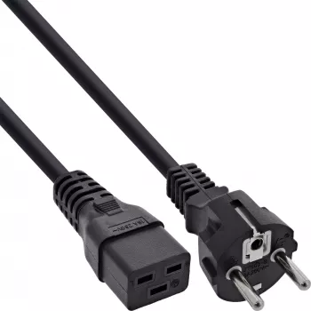 Cable de alimentación InLine 16 A CEE 7/7 recto / IEC320/C19 5 m
