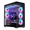 Caja de PC Full-Tower MODECOM Volcano SPACE XL ARGB — Full Tower, compatible con E-ATX, cristal templado, ARGB, GPU de hasta 440 mm