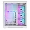 Caja de PC Full-Tower MODECOM Volcano SPACE XL ARGB FULL TOWER 5F Blanca — ATX, cristal templado, ARGB, USB-C