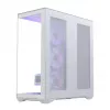 Caja de PC Full-Tower MODECOM Volcano SPACE XL ARGB FULL TOWER 5F Blanca — ATX, cristal templado, ARGB, USB-C