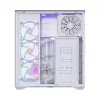 Caja de PC Full-Tower MODECOM Volcano SPACE XL ARGB FULL TOWER 5F Blanca — ATX, cristal templado, ARGB, USB-C