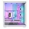 Caja de PC Full-Tower MODECOM Volcano SPACE XL ARGB FULL TOWER 5F Blanca — ATX, cristal templado, ARGB, USB-C