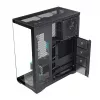 Caja de PC Full-Tower MODECOM Volcano SPACE XL NF — Negra, cristal templado, ARGB, compatible con micro-ATX, GPU de hasta 44 cm, bahías 3×3,5
