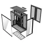 Caja de PC Full-Tower MODECOM Volcano SPACE XL NF — Negra, cristal templado, ARGB, compatible con micro-ATX, GPU de hasta 44 cm, bahías 3×3,5