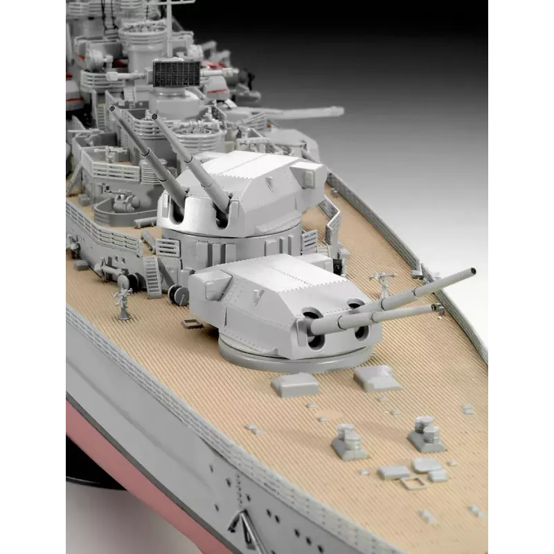 Maqueta de barco de guerra Revell Bismarck kit 1:350